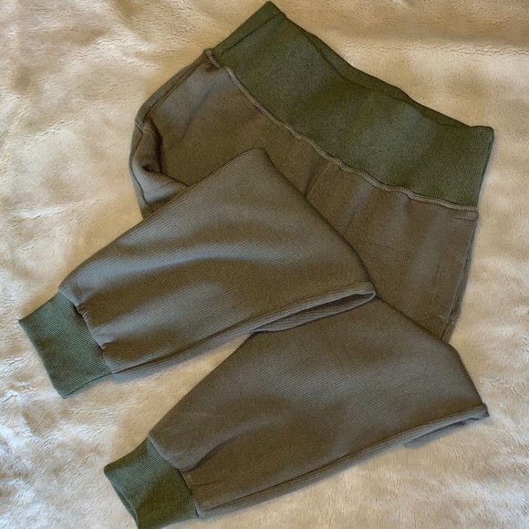 NWT White Birch Black Label olive green heavyweight joggers M - Picture 2 of 10
